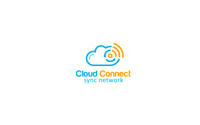 Cloud Connect Logo Design Template