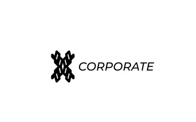 Dynamiczne logo z zaokrąglonymi literami X