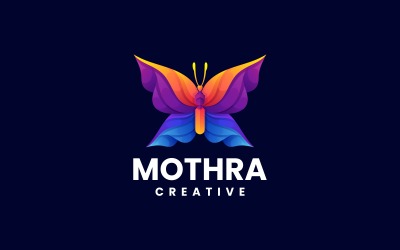 Logo Mothra Gradiente Colorido