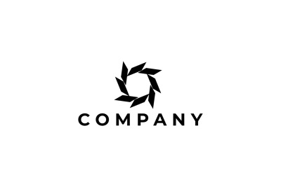 Logotipo de Design Plano Abstrato Corporativo Dinâmico