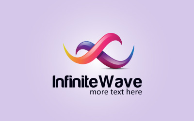 Modèle de conception de logo Infinity Wave