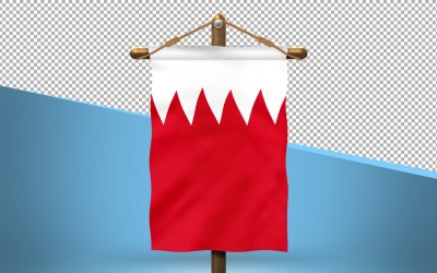 Bahrain Hang Flagga Design Bakgrund