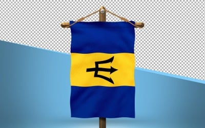 Barbados Hang Flag Design Background