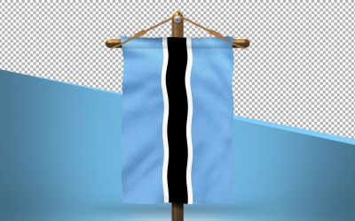 Botswana Hang Flag Design Bakgrund