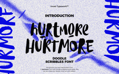 Hurtmore - Scribbles-lettertype