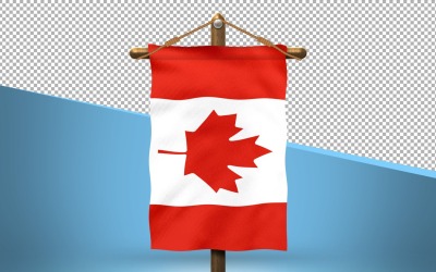 Kanada hänga flagga design bakgrund