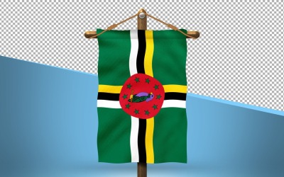 Dominica Hang Flagga Design Bakgrund
