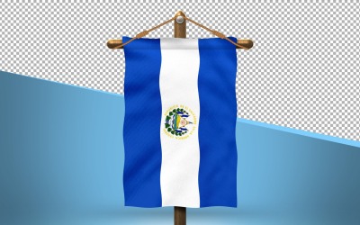 El Salvador Hang Flag Design Bakgrund