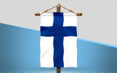 Finland Hang Flag Design Bakgrund