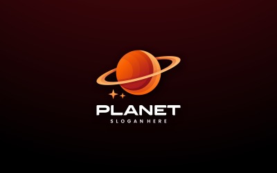 Gradientowe logo planety