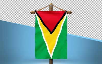 Guyana Hang Flagga Design Bakgrund