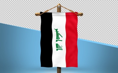 Irak hänga flagga design bakgrund