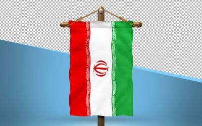 Iran Hang Flagga Design Bakgrund