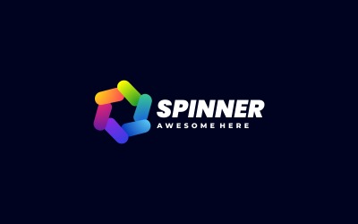 Kolorowe logo Spinner Hexagon