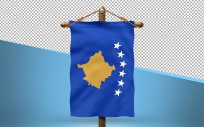Kosovo Hang Flag Design Background