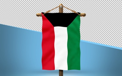 Kuwait Hang Flag Design Bakgrund