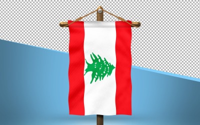 Libanon hänga flagga design bakgrund