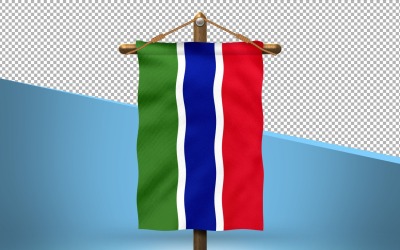 Lo sfondo del design della bandiera di Hang Gambia