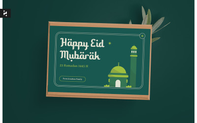 Boldog Eid üdvözlőkártya sablon