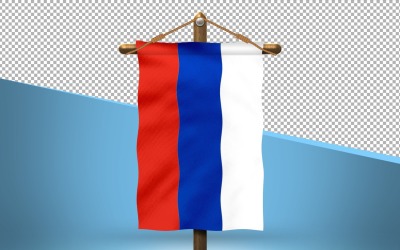 Fundo de design de bandeira pendurada na Rússia