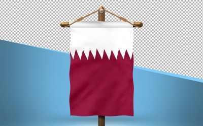 Katar hängen Flag Design-Hintergrund