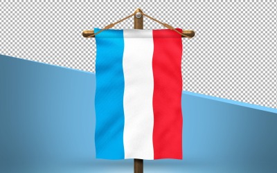 Luxemburg hänga flagga design bakgrund