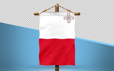 Malta Hang Flag Design Background