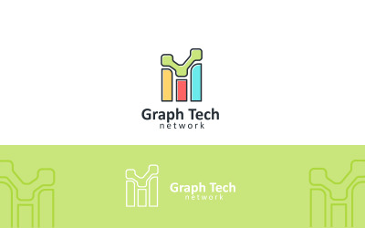Modello di progettazione del logo della tecnologia grafica