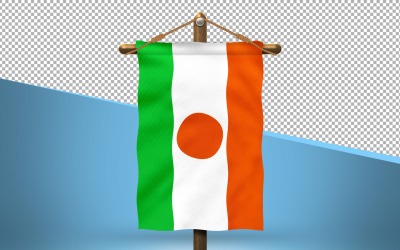 Niger Hang Flagga Design Bakgrund