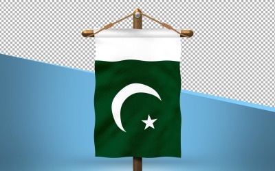 Pakistan Hang Flagga Design Bakgrund