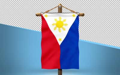 Philippinen hängen Flaggen-Design-Hintergrund