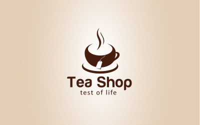 Шаблон дизайна логотипа чайного магазина