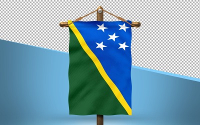 Salomonöarna hänga flagga design bakgrund