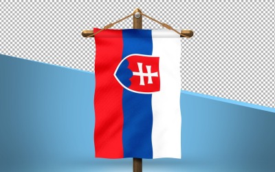 Slovakien Hang Flag Design Bakgrund