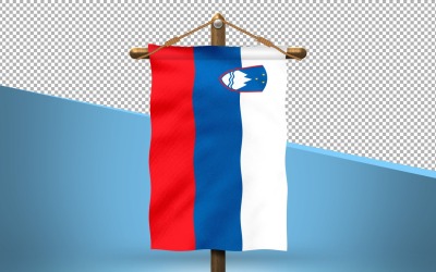Slovenien Hang Flag Design Bakgrund