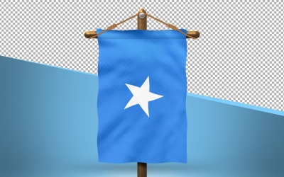 Somalia hänga flagga design bakgrund