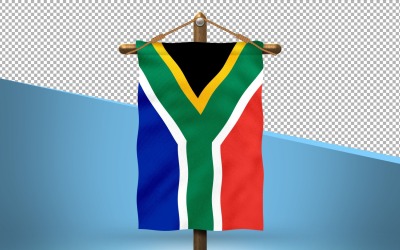 Sydafrika hänga flagga design bakgrund