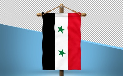 Syrien hänga flagga design bakgrund