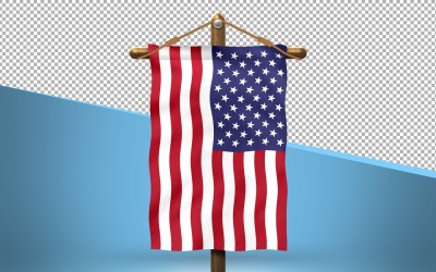 Amerikas förenta stat Häng Flagga Design Bakgrund