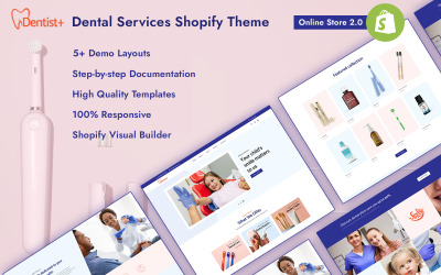 Dentist plus - Dental Care &amp;amp; Services Shopify Theme