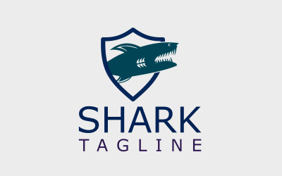 Logo del design personalizzato dello squalo 2