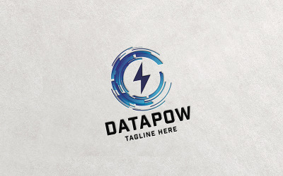 Logotipo de energia de dados profissional