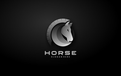 Premium Gradient Logo dla konia