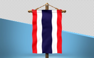 Thailand hänga flagga design bakgrund