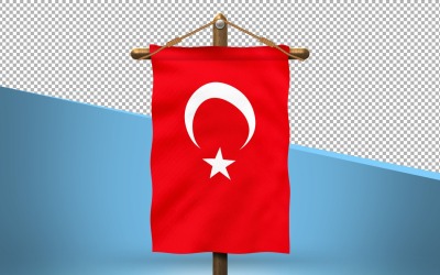 Turkiet hänga flagga design bakgrund