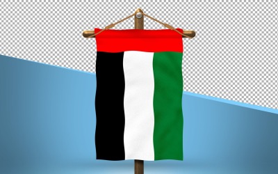 United Arab Emirates Hang Flag Design Background