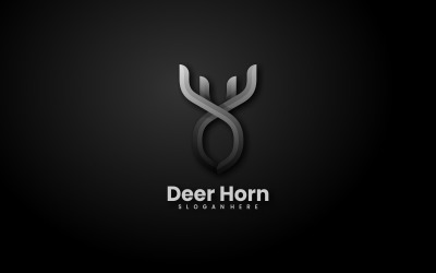 Deer Horn Gradient Logo Style