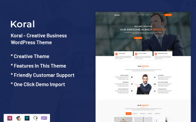 Koral – Kreatív üzleti WordPress téma