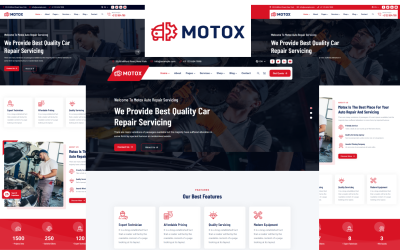 Motox - Modello HTML5 per servizi di riparazione auto