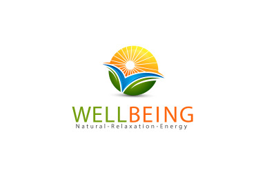 Ontspanning energie logo ontwerpsjabloon